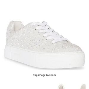 BRAND NEW Betsy Johnson Sidny bridal pearl sneakers 9.5